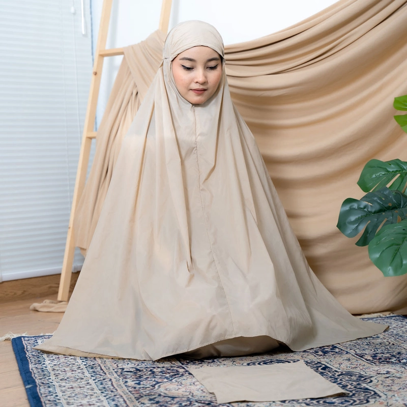 Product image ALF BY ALIF MUKENA MINI PARASUT PREMIUM KOREA TRAVEL - KHAKI ( MKN-033 ) all variant all variant